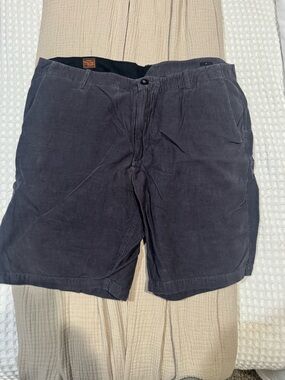 Volcom Men’s Dark Gray Corduroy Flat Front Shorts